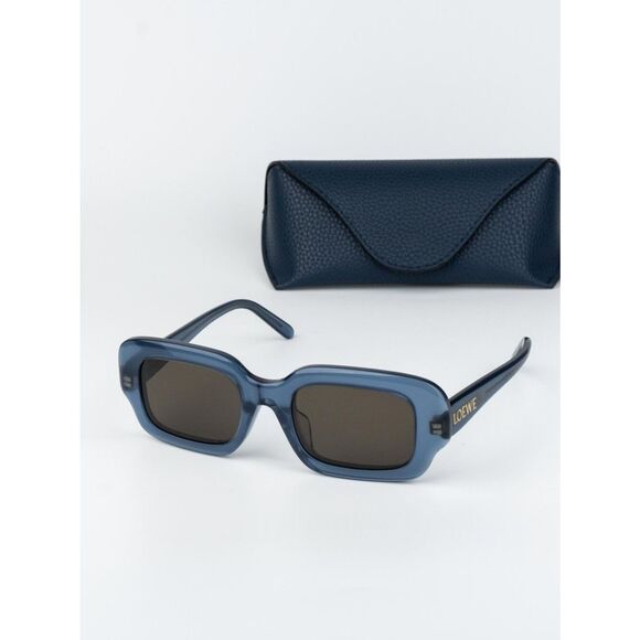 Loewe Women Sunglasses Blue Brown Rectangle LW40158F SLIM 84E NEW AUTHENTIC main image 6